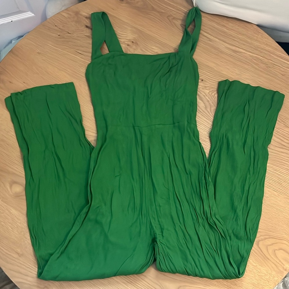 Reformation Green Jumpsuit